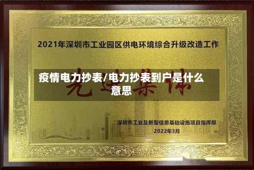 疫情电力抄表/电力抄表到户是什么意思