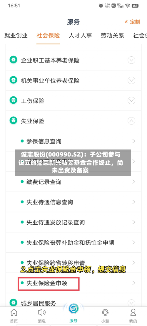 诚志股份(000990.SZ):子公司参与设立的鼎荣新兴私募基金合作终止,尚未出资及备案-第3张图片